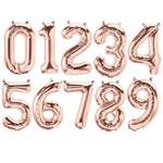 Globo Nro. grande rose gold 86cm